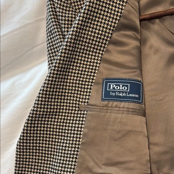 (Orig $998) Ralph Lauren Brown Sport Coat Blue Label Cashmere/Virgin Wool